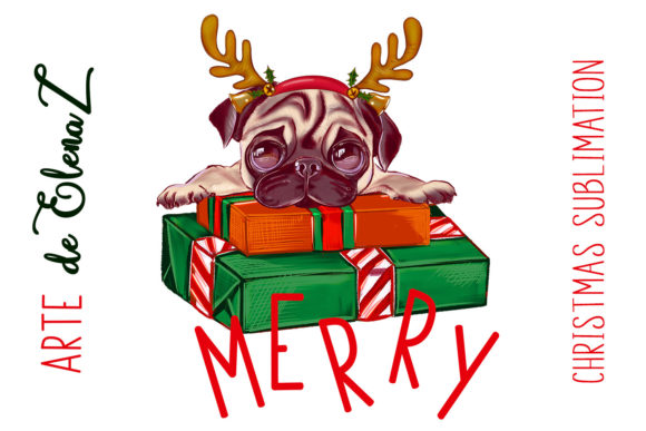 Christmas Dogs Clipart: Festive Illustrations for Design