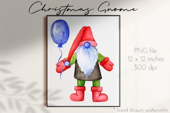 Christmas Gnome: A Balloon Illustration for Brands
