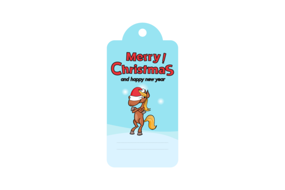 Christmas Labels Animal Horse Svg: Fresh Illustrations