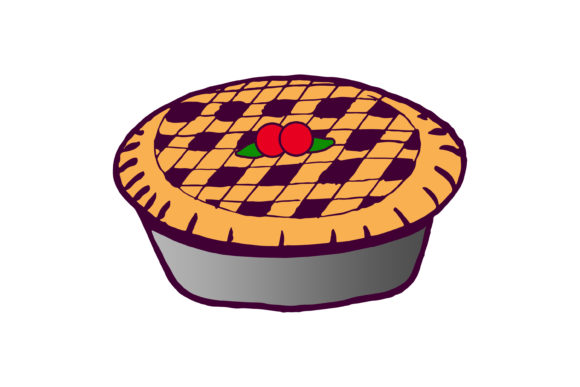 Christmas Pie Cartoon Sticker: Cute Illustrations