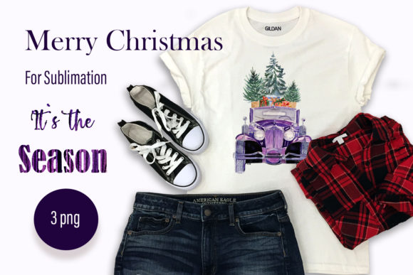 Christmas Sublimation, Purple Truck: A Designer's Review