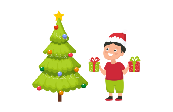 Christmas Winter Child Illustrations for Blogs