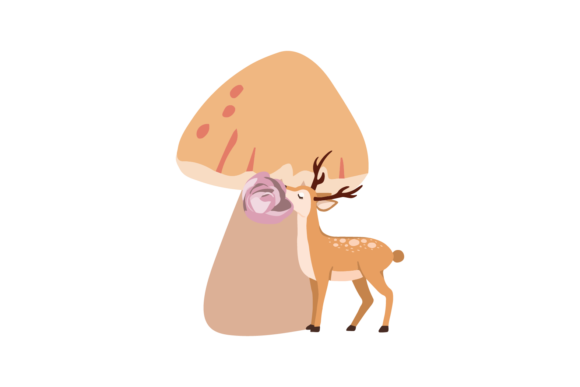 Deer in the Forest: Christmas Animal Illustrations