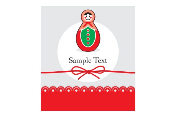 Festive Illustrations for Christmas Gift Card Templat