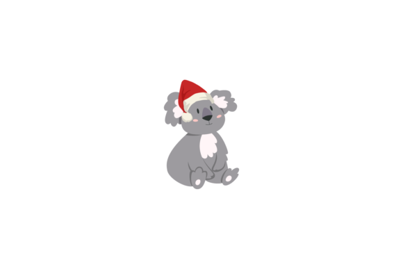 Koala Christmas Hats: Festive Illustrations for Brands