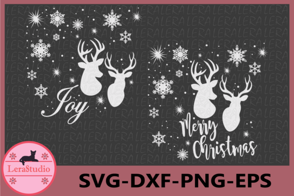 Merry Christmas JOY Deer: Festive Illustrations