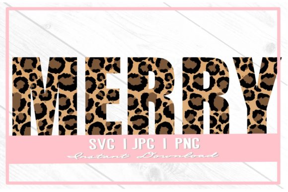 Merry Christmas Leopard SVG: Bold Illustrations