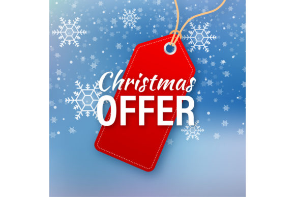 Red Christmas Sale: Festive Illustrations for Brands