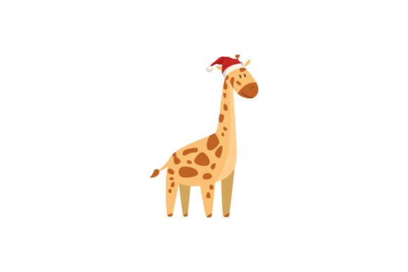 Review: Animals Giraffe Wearing Christmas Hats Design