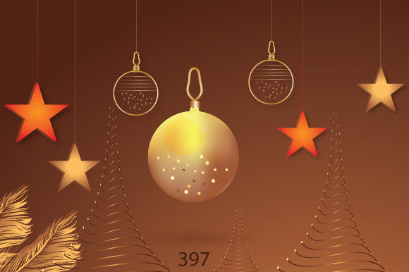 Review: Christmas Background, 3d Ball Elements & Illustrations