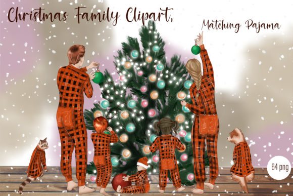 Review: Christmas Family Clipart Matching Pajama Design