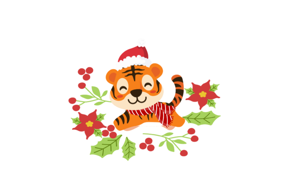 Review: Christmas Tiger Celebration Illustration