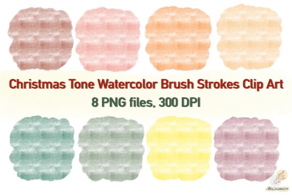 Review: Christmas Tone Watercolor Brush Strokes for Holiday Embroidery