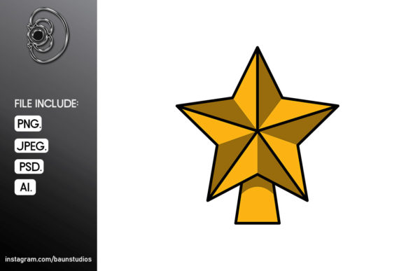 Star Christmas Cartoon Illustrations for Sellers